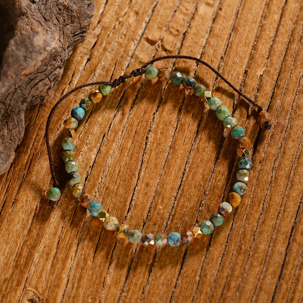 Weave Bracelets Authentic Natural Stones Faceted Beads Handmade Ethnic Beaded Bracelet Gifts | Украшения и аксессуары