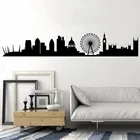 Наклейка на стену с изображением Лондона, переводная картинка для гостиной, дивана, Лондона, городской пейзаж, современный виниловый декор для детской комнаты WL1610