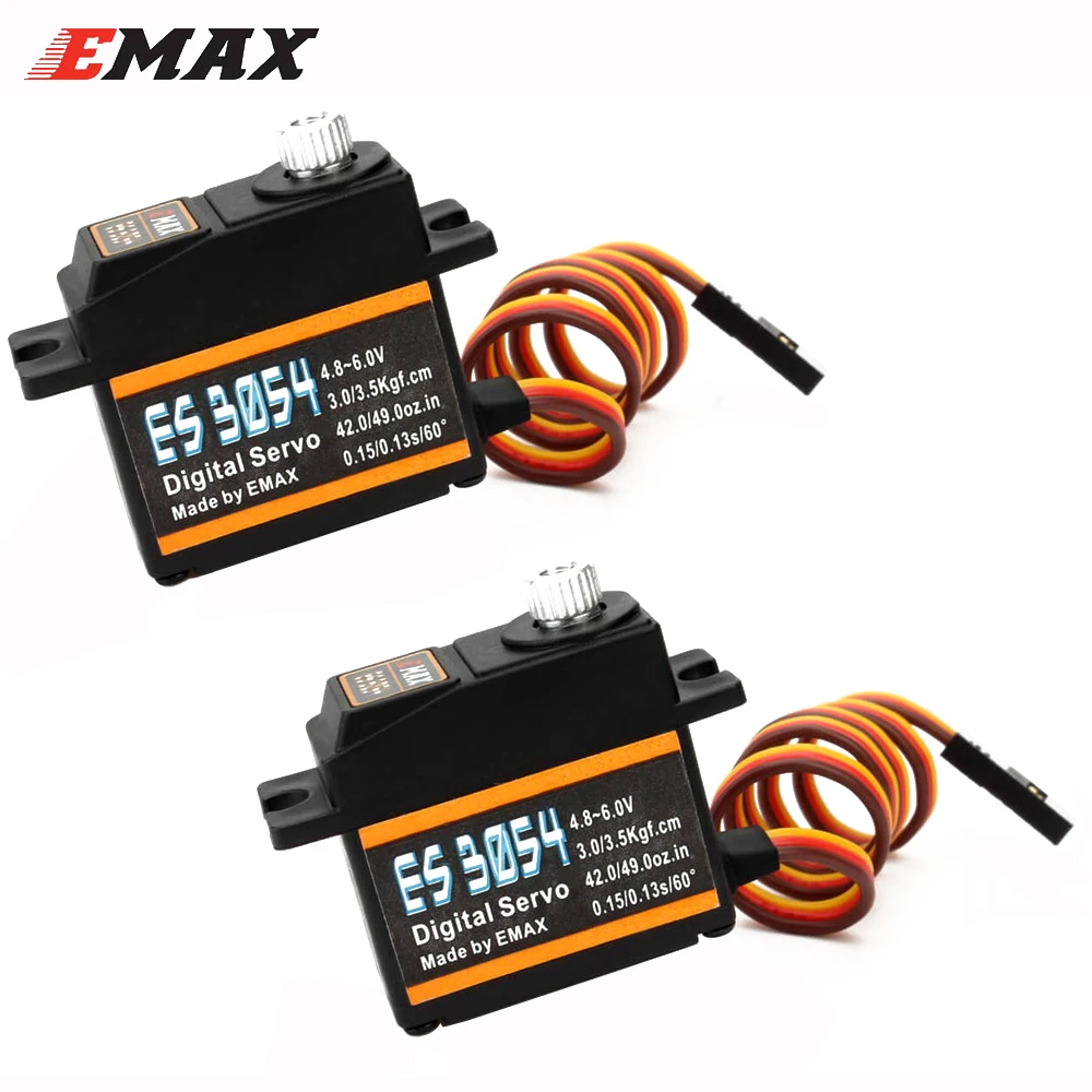 EMAX ES3054 4 8 6 0 V 17g металлический Шестерни цифровой совместим с Futaba JR для RC FPV Самолет