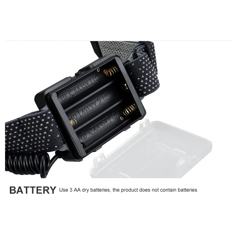 Налобный фонарь с монолитным блоком светодиодов 3 режима 3000 лм | Освещение