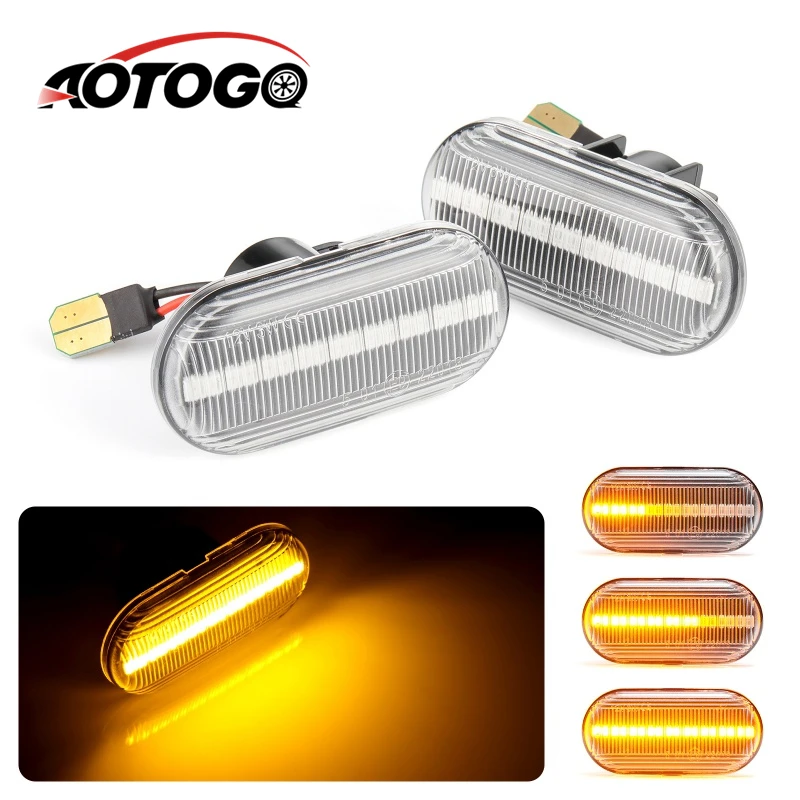 2 шт. светодиодный динамический боковой маркер Renault указатель поворота