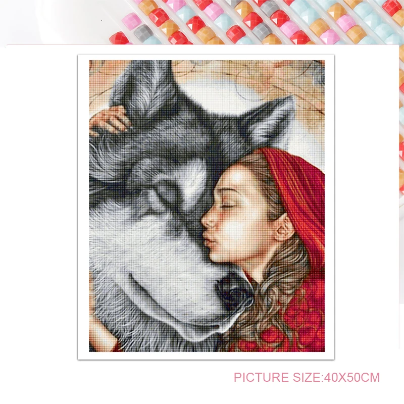 

5D Diy Diamond Embroidery Mosaic Rhinestone Bear Girls Cross Stitch Painting Picture Wall Art Poster Home Handmade Decoration