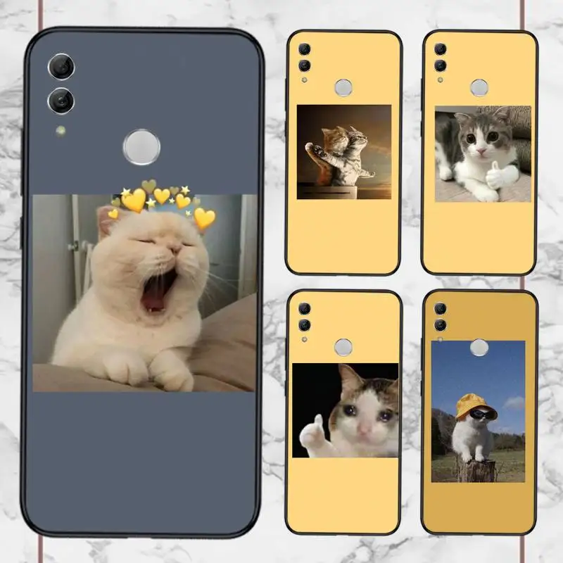 

Cat Aesthetic Cute Animal Phone Case For Huawei honor Mate 10 20 30 40 i 9 8 pro x Lite P smart 2019 nova 5t