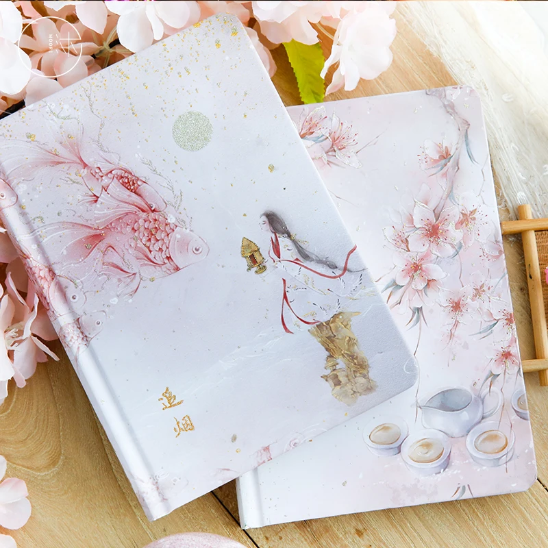 

2021 Hardcover Handbook Planner Notebook And Journal Gift Chinese Style Creativity Diary Book Notepad School Supply Stationery