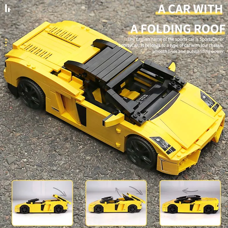 Yile 011 Technic Car Series 8169 Gallardo LP 560 4 скоростной спортивный автомобиль строительные блоки