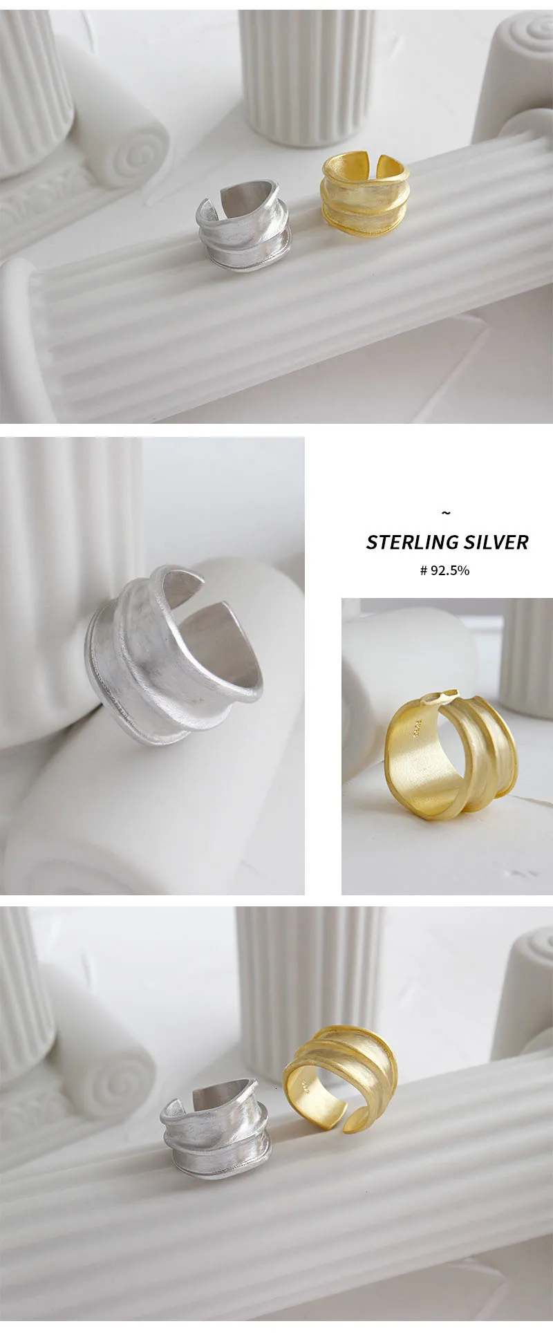 S'STEEL, 925 пробы, серебряные кольца для женщин, lrmedium, Открытое кольцо Anelli Argento Donna Bijoux Argent Massif Pour Femme, ювелирные изделия