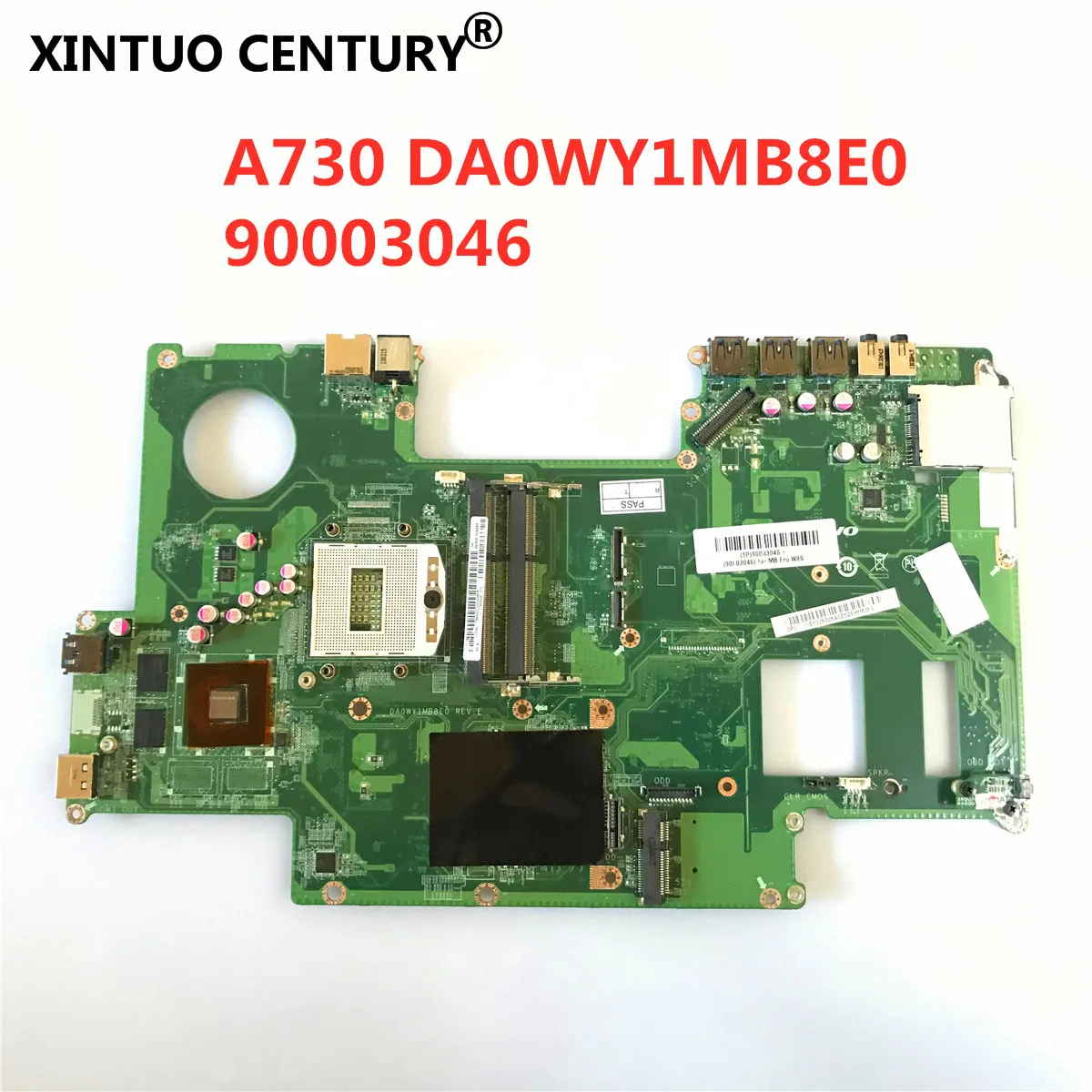 

For LENOVO A730 Laptop motherboard DA0WY1MB8E0 90003046 N14P-GV2-B-A1 SR13J DDR3 Notebook Mainboard