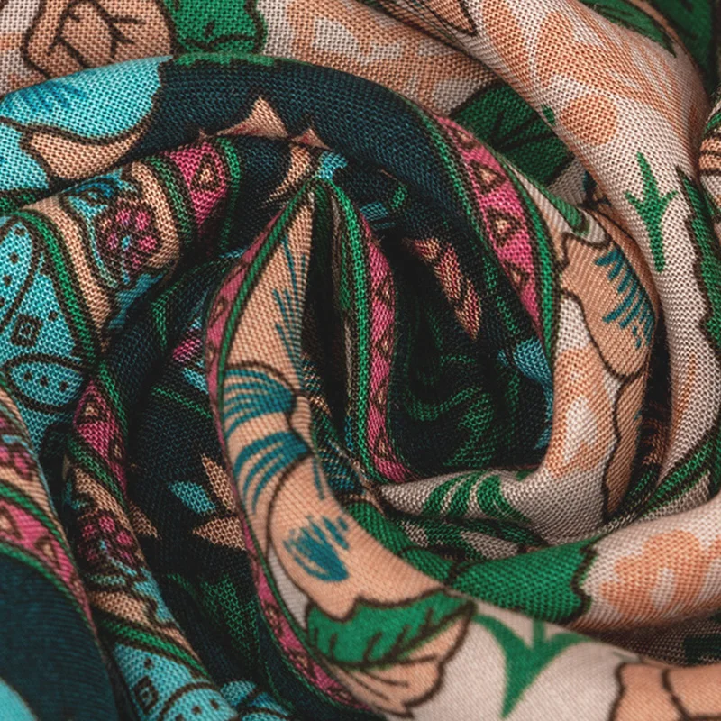 

2021 Spring New Bohemia Floral Dress Women Casual V Neck High Waist Short Sleeve Print Dress For Women Fashion Summer Dress