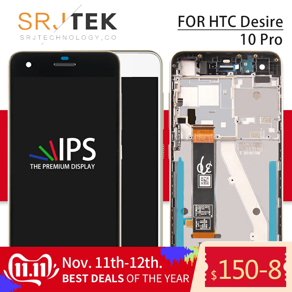 Srjtek для htc Desire 10 Pro сенсорный ЖК экран дигитайзер сенсорное стекло сборка 5 ''