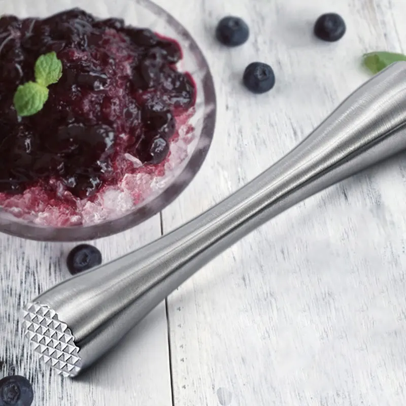 Stainless Steel Broken Popsicle Masher Bar Tool for Lemon and Lime Mash Mint Leaves Spice Also Workable to Scrap Ice|Коктейльные