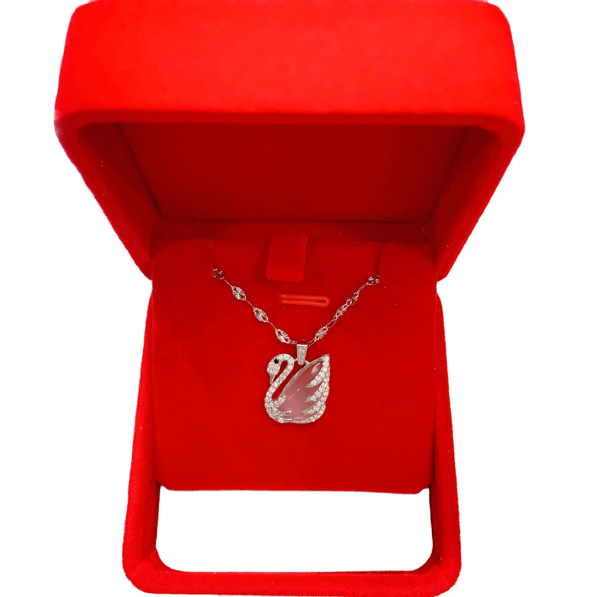 

white swan pendant female white swan, Japan and South Korea temperament clavicle chain necklace valentine's day gift