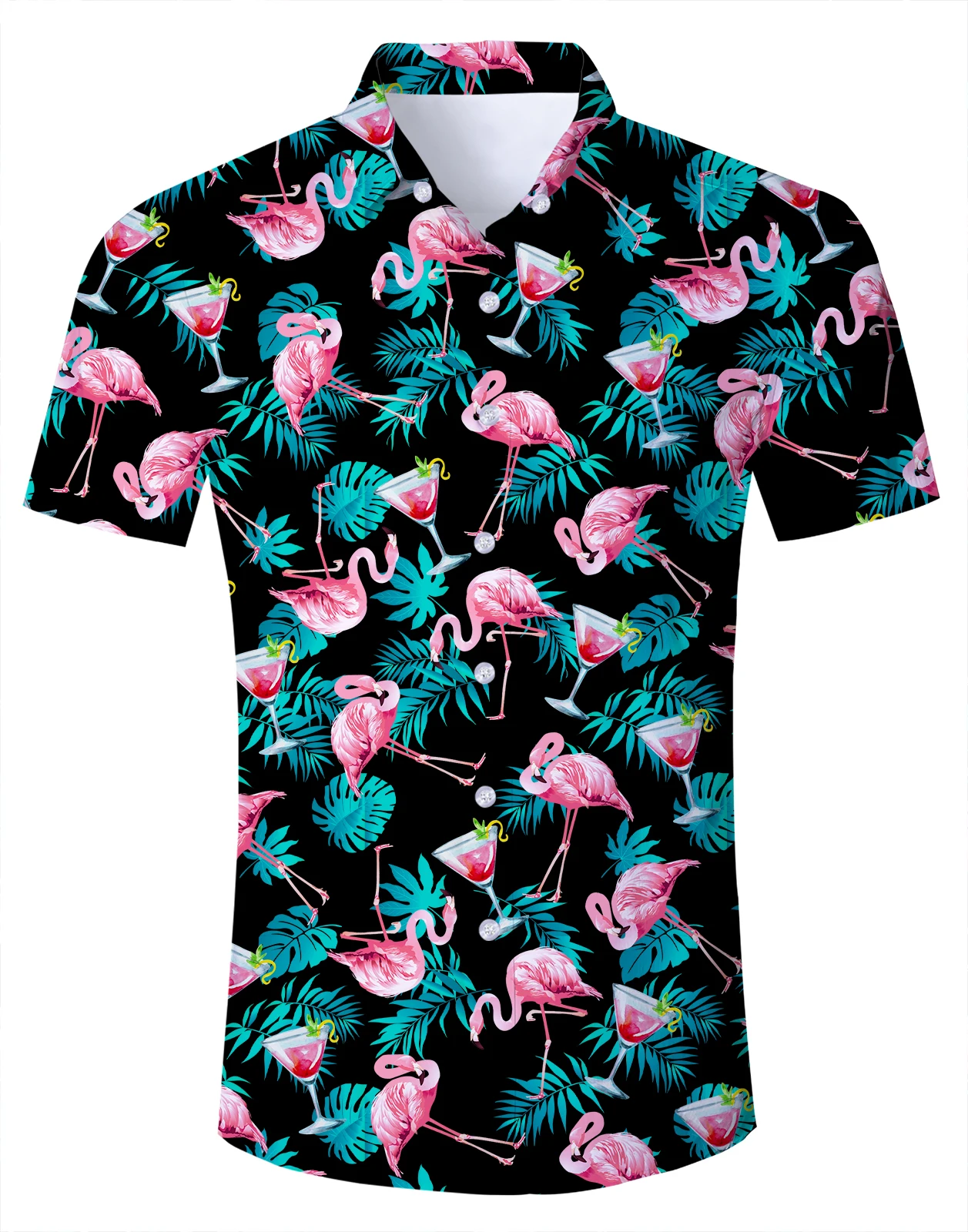 

Модная мужская гавайская рубашка, мужские повседневные пляжные Гавайские рубашки с красочным принтом, уличная одежда с коротким рукавом, П...