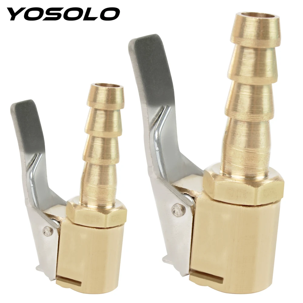 Латунный клапан для шин YOSOLO зажим воздушного насоса соединитель клапана