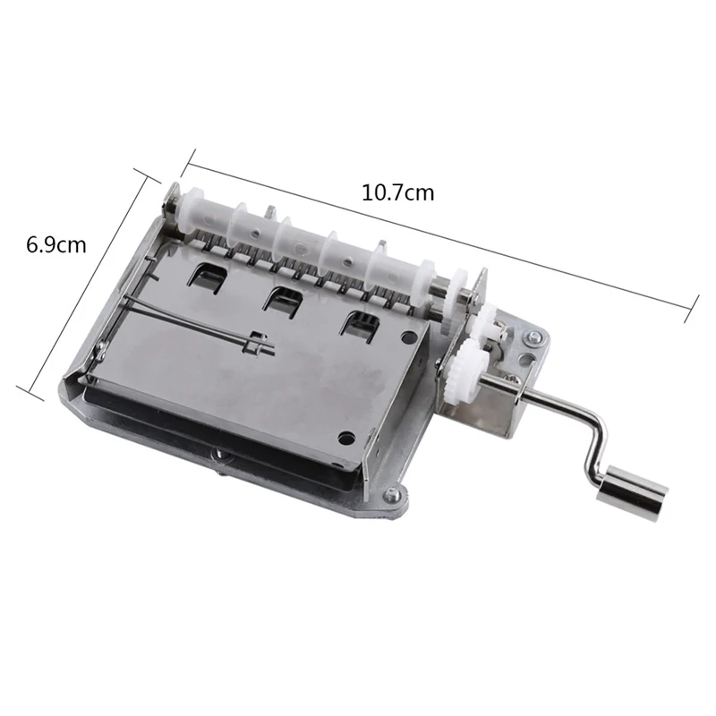 

30-Note Tapes Hand Crank Music Mechanical Musical Box With Hole Puncher 3 Strips Tapes Creative DIY Wooden Music Box Gift