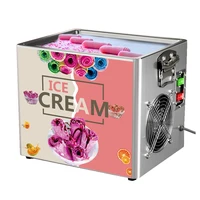 small electric fried ice cream machine home fry pan fruit fried ice cream frying yogurt roll commercial vending machine