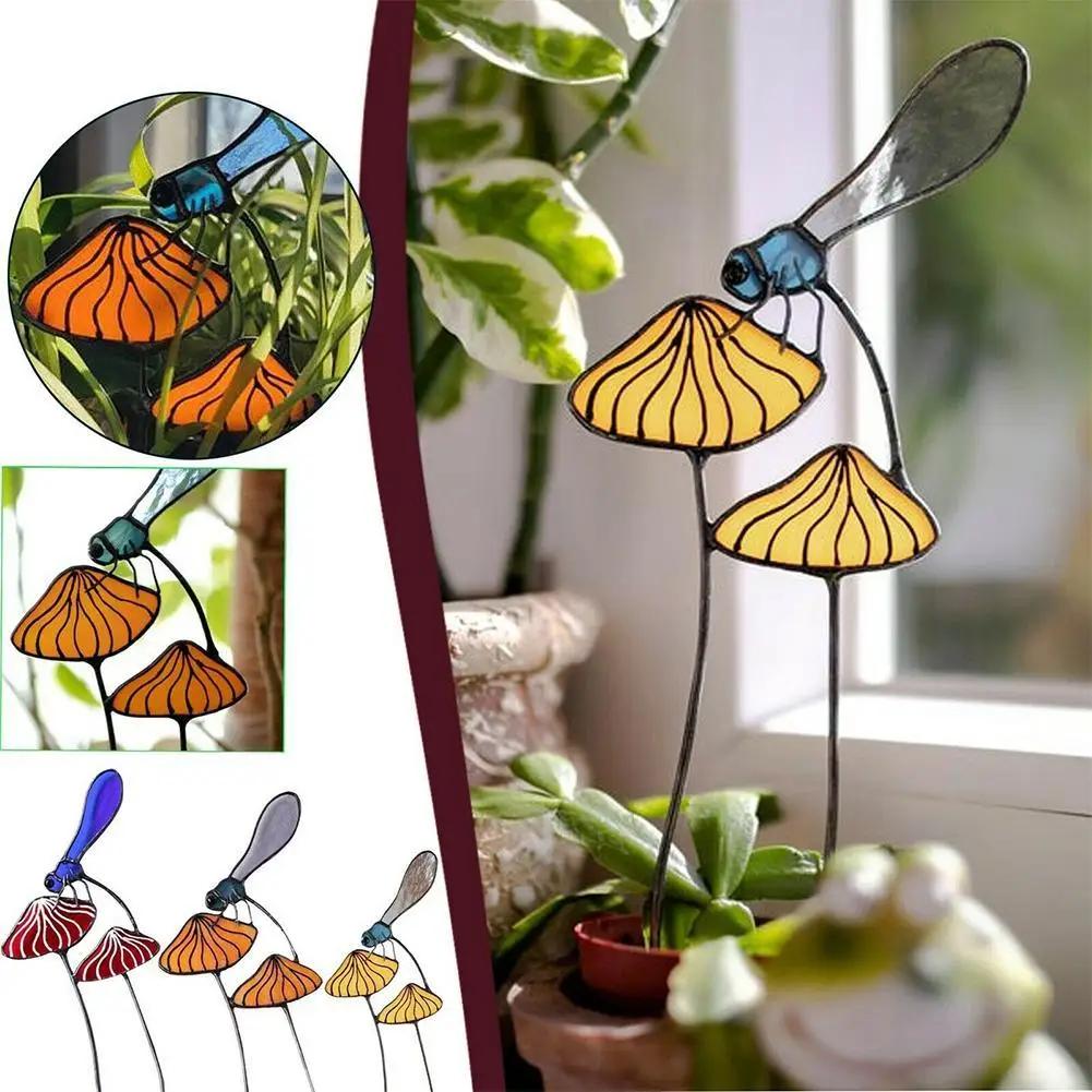

Акриловые стрекозы, садовый колышек, Ловец Солнца, Декор, подарки, украшения, поделки, 3D имитация стрекозы, колышки, грибы, украшение для лужа...