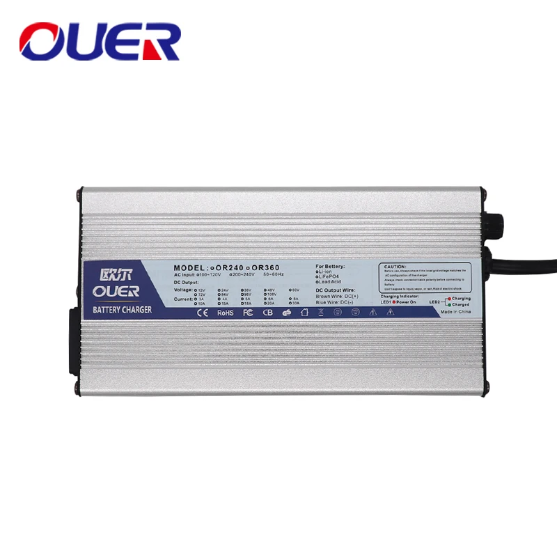 

14.6V 10A Charger 14.4V LiFePO4 Battery Smart Charger For 4S 12.8V LiFePO4 Battery Input 90-265V Global Certification