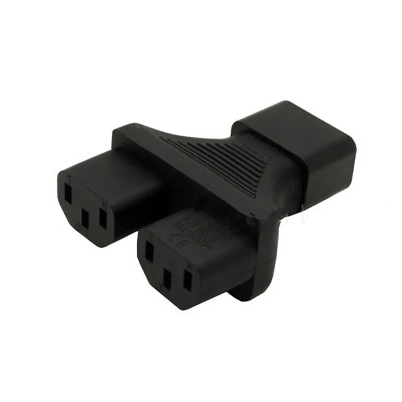 Вилка с преобразователем переменного тока IEC 320 C14 Male to 2xC13 Female Y spliter adapter TO TWO C13 Dual