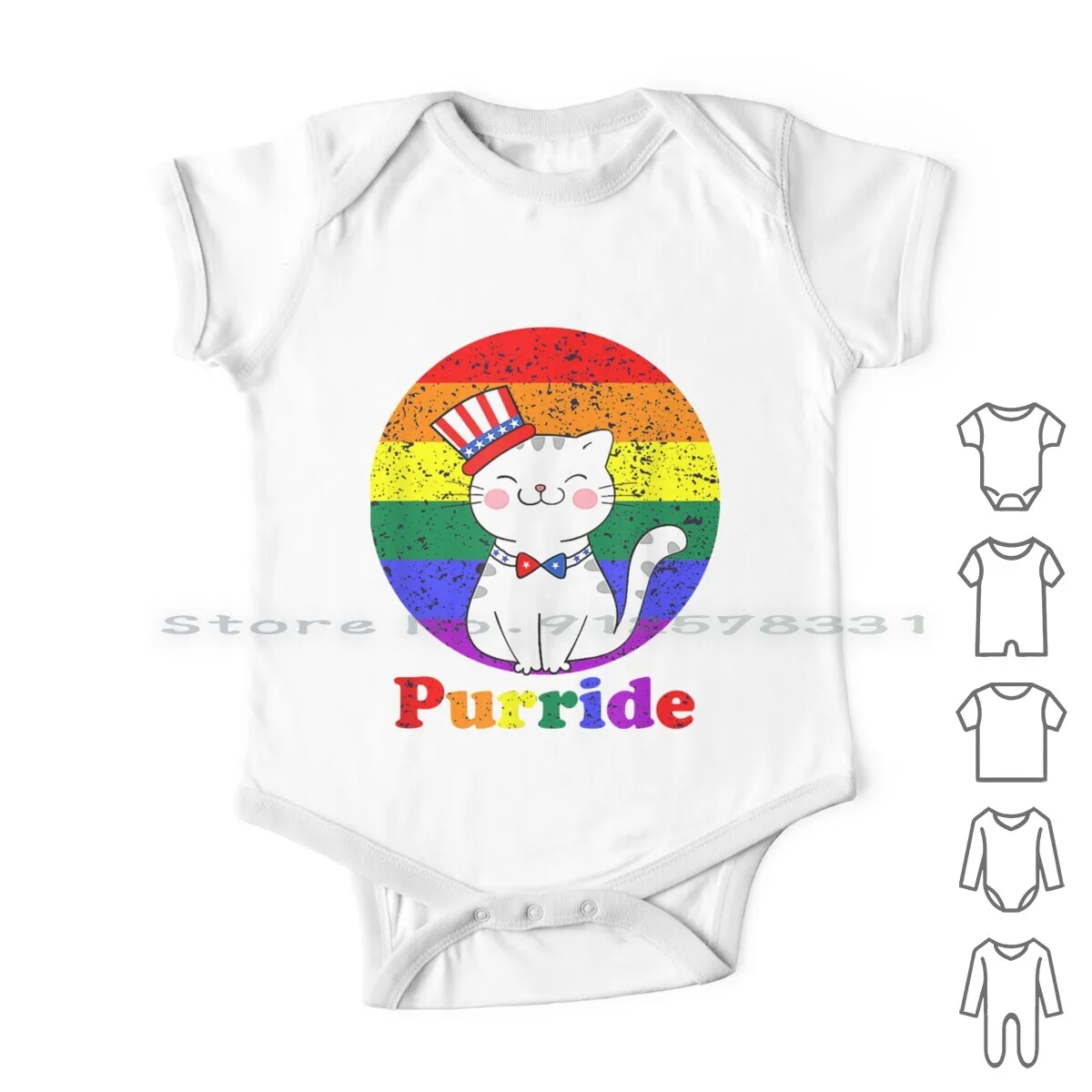 ЛГБТ Кот влюбленные пуррид радужный флаг Американский флаг lгбт Одежда для новорожденных младенцев комбинезоны хлопковые комбинезоны для влюбленных кошек пуррид
