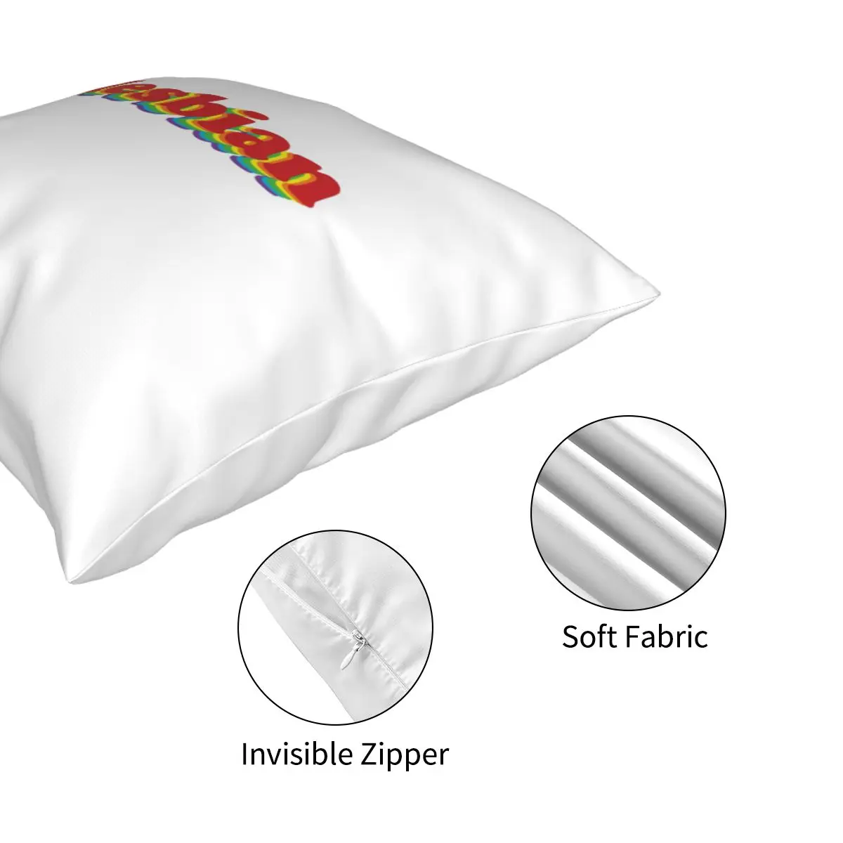 Лесби радужные Квадратные наволочки для подушек кровать с автомобилем любовью