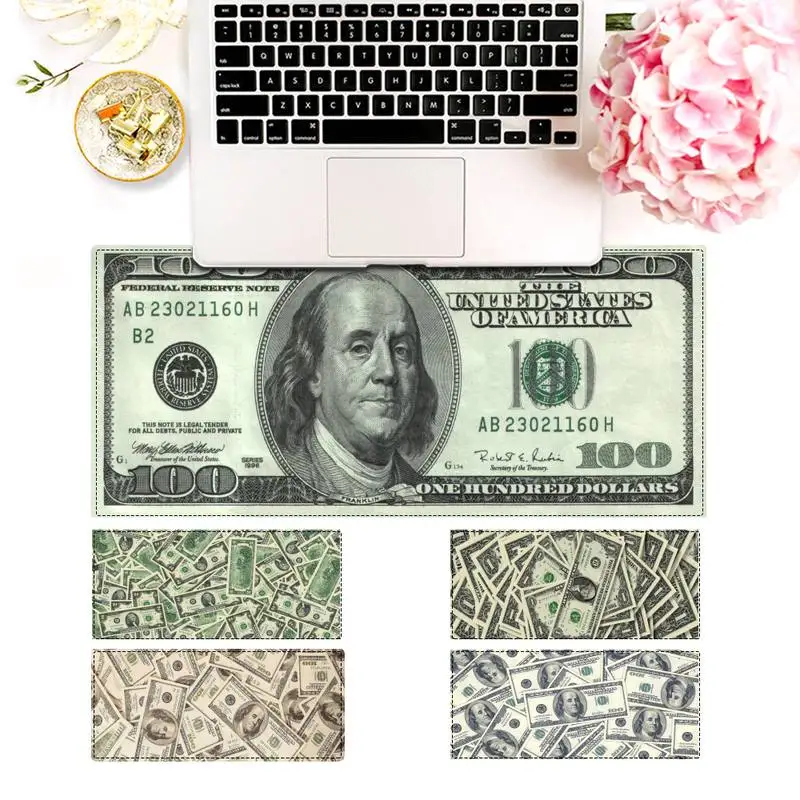 

Nice Money Dollar Mouse Pad Gaming MousePad Large Big Mouse Mat Desktop Mat Computer Mouse pad For Overwatch