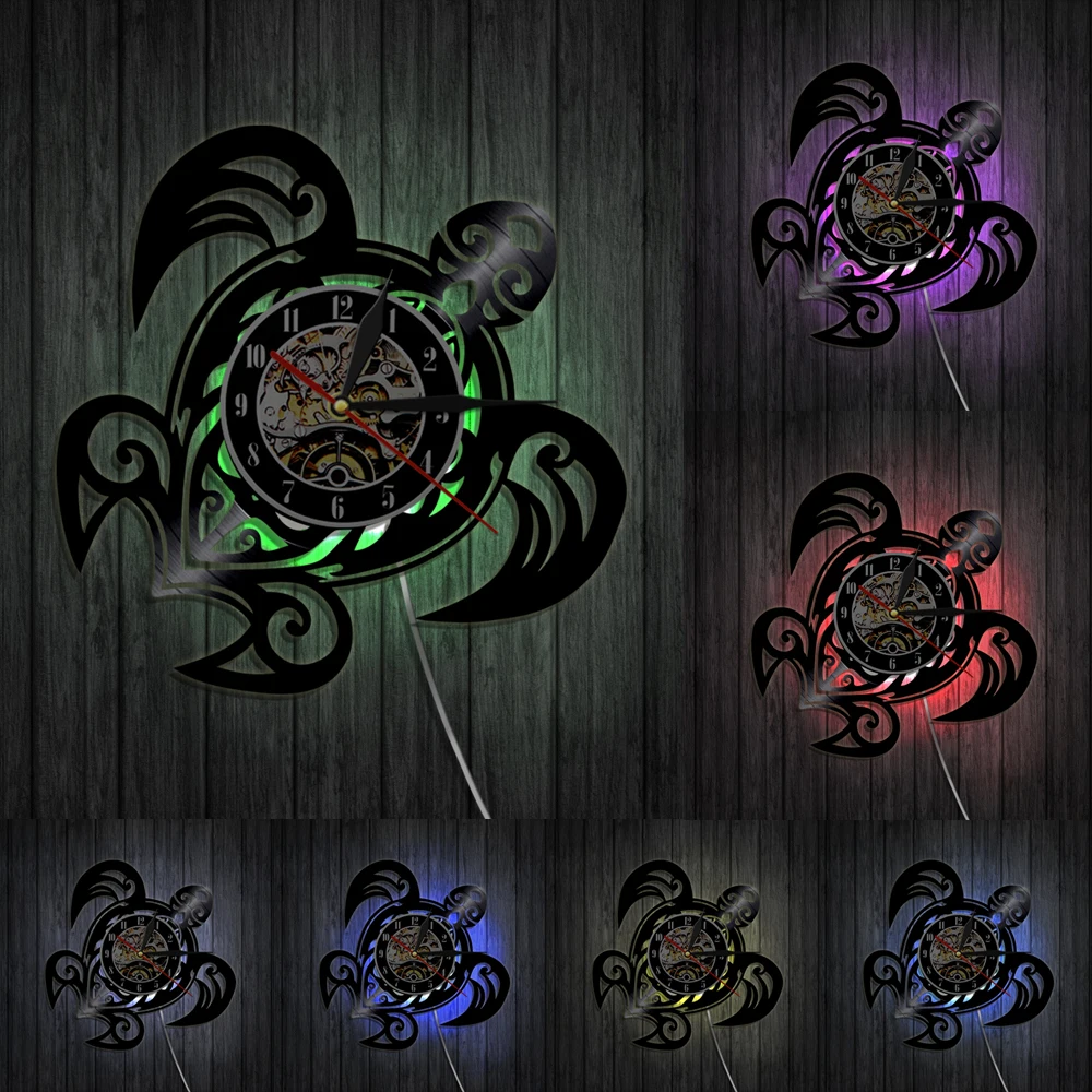 Настенные часы в стиле стимпанк механические виниловые для записи настенные с