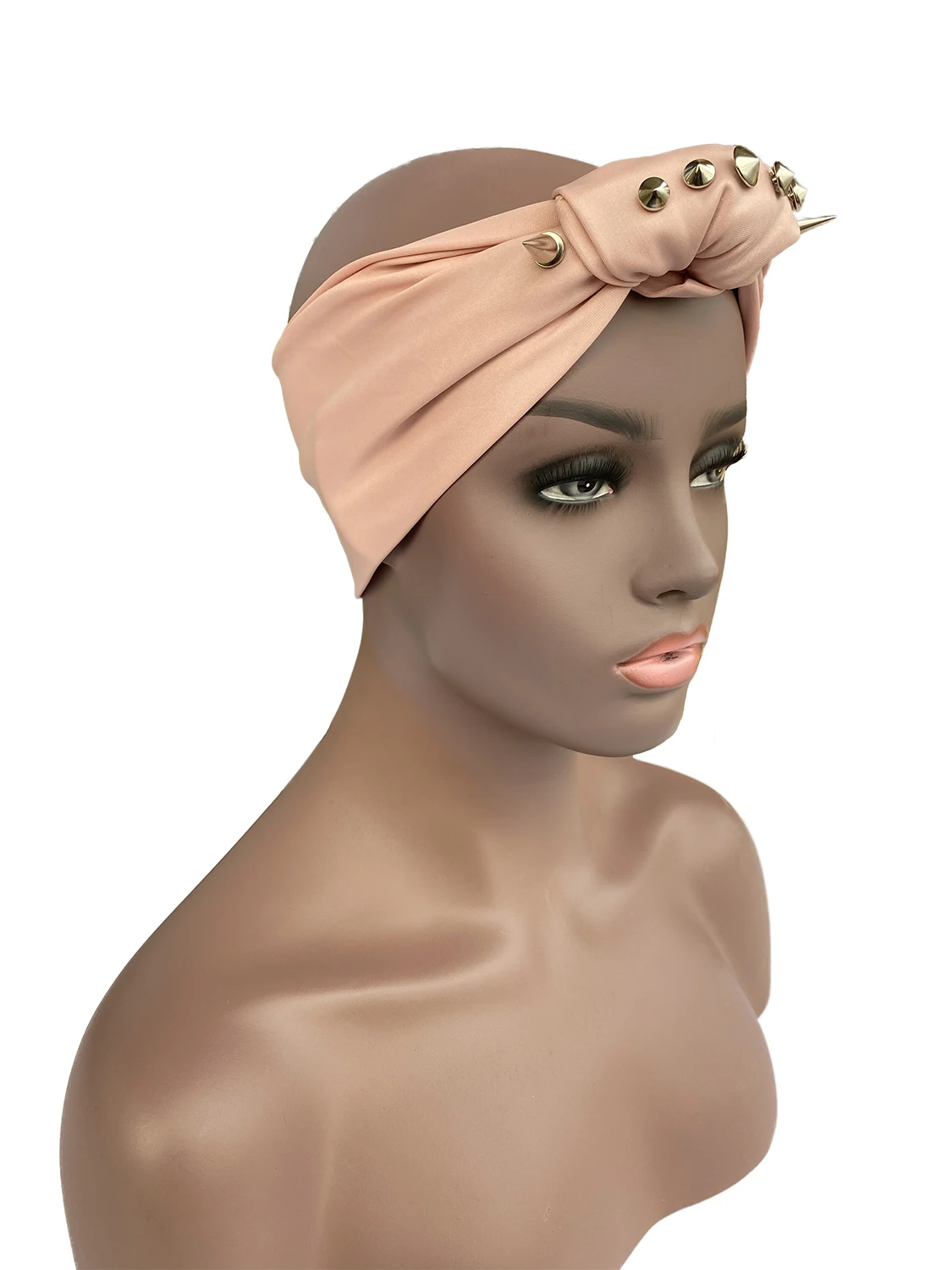 

Модная головная повязка ручной работы с заклепками, головной убор в стиле панк-рок, хип-хоп, уникальный дизайн, аксессуары для волос