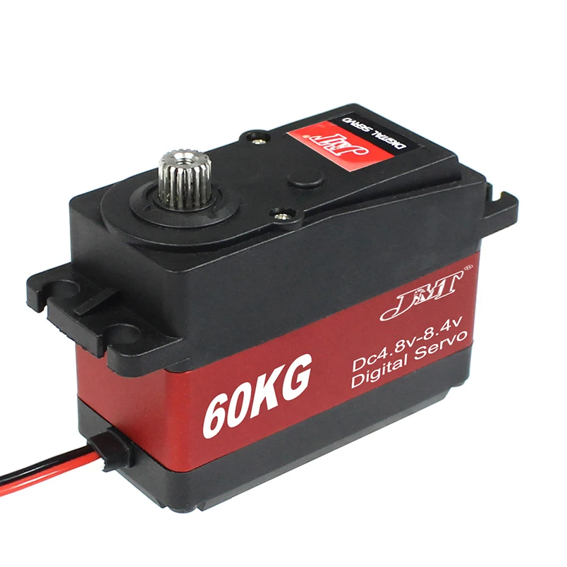 Servo Digital de engranaje de Metal, resistente al agua, 60KG, 6v-8,4 v, 60kg, alto Torque, 180, 270, 360 grados, Servo para 1/5 RC, piezas de coche-1