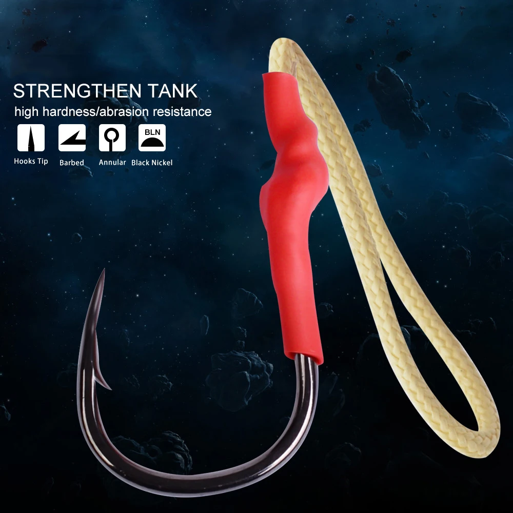 

10pcs/lot Fishing Jig Hook Japan High Carbon Steel Hooks Assist Hooks Barbed Single Jig Slow Hook For Bass Sea Deep Fish Tackle
