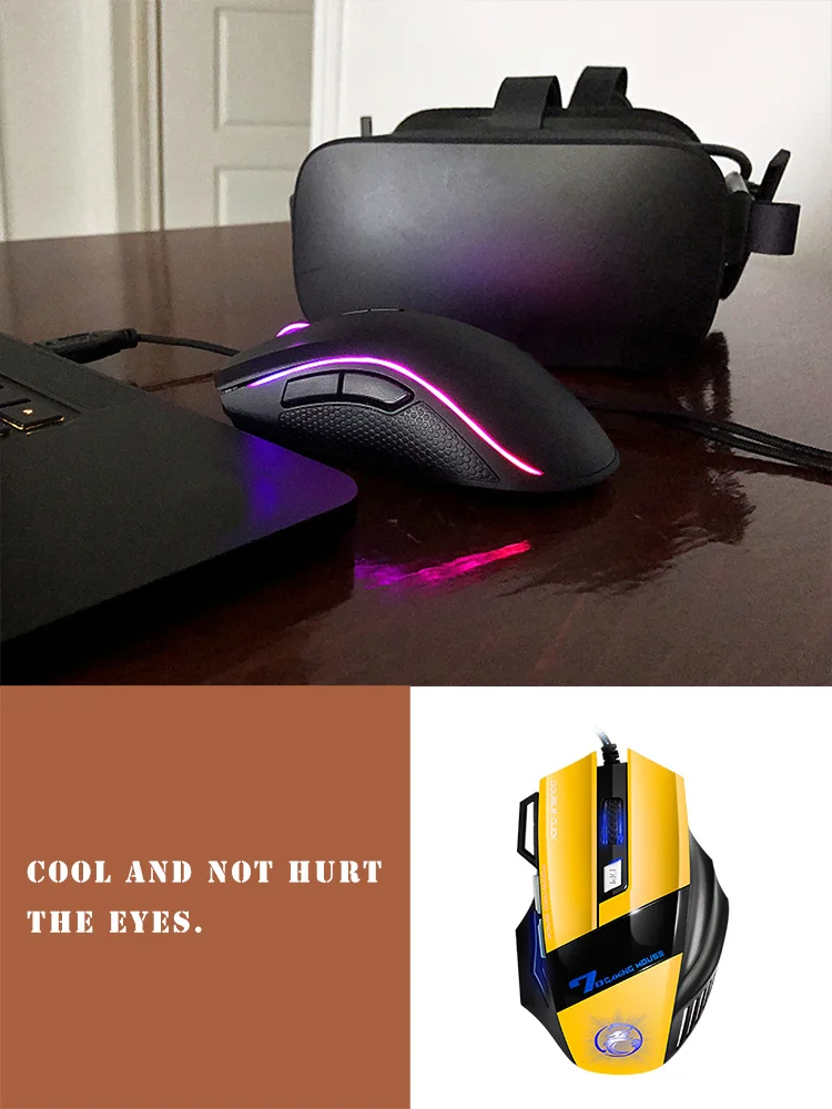 USB Проводная оптическая компьютерная игровая мышь X7 с двойным нажатием 7 кнопок