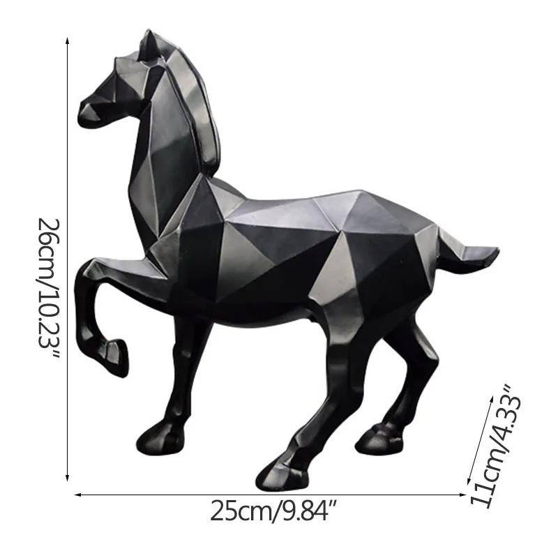 Фабричное производство фигурки животных Смола фэн-шуй украшения лошадь