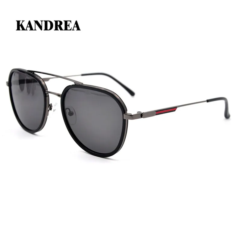 KANDREA 2020 осенние солнцезащитные очки унисекс металлические круглые мужские