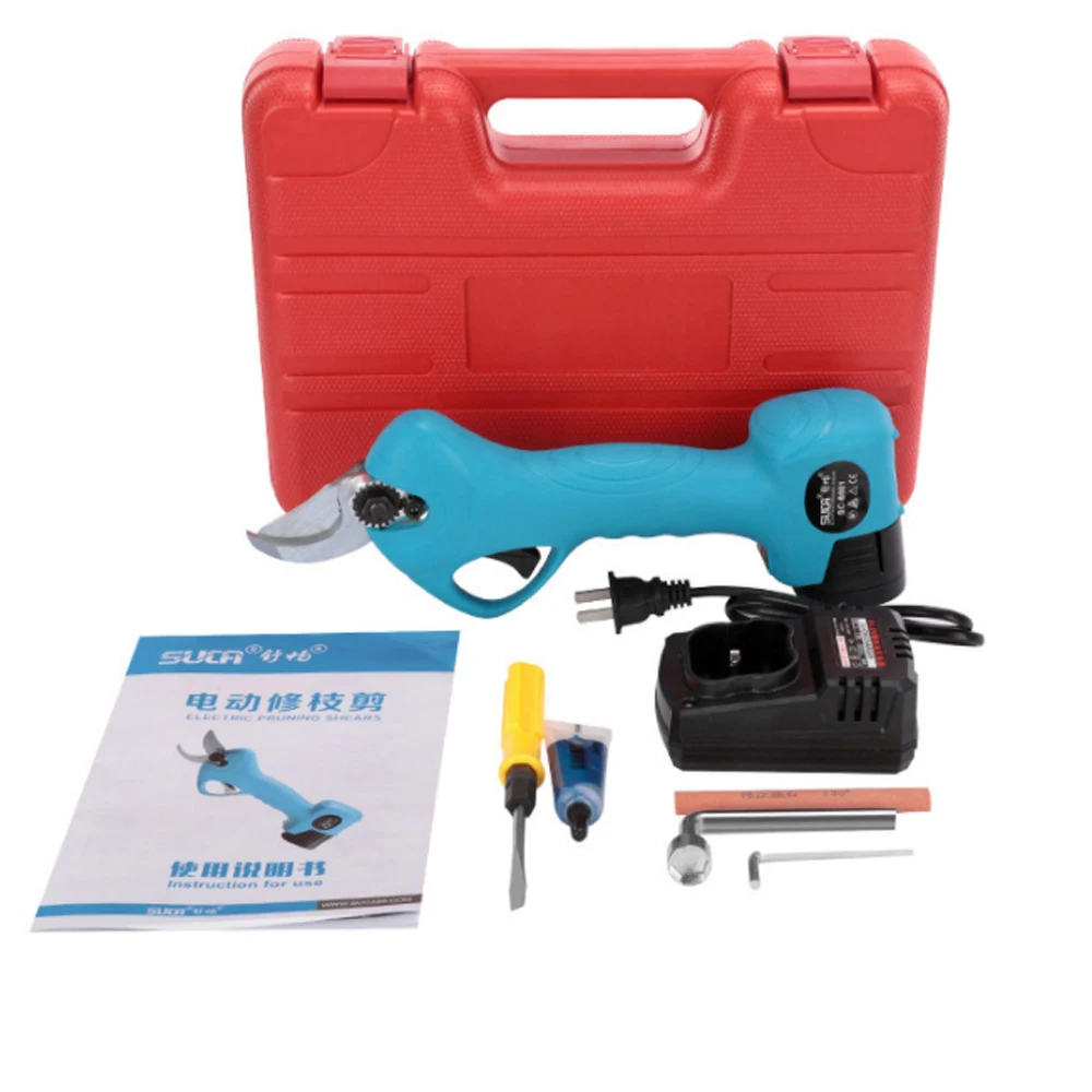 

16.8V 25mm Cordless Pruner Electric Pruning Shear Lithium-ion Battery Efficient Fruit Tree Bonsai Pruning Branches Cutter