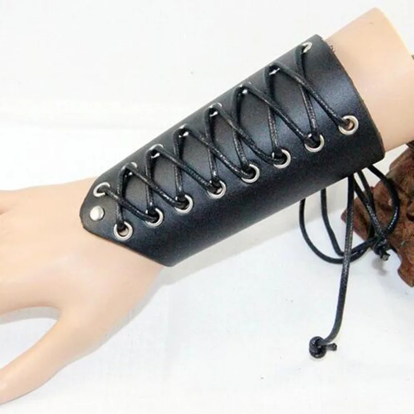 Игра косплей реквизит из натуральной кожи Bracer Arm Armor Warrior стимпанк браслет средневековая манжета|cosplay props|cuff