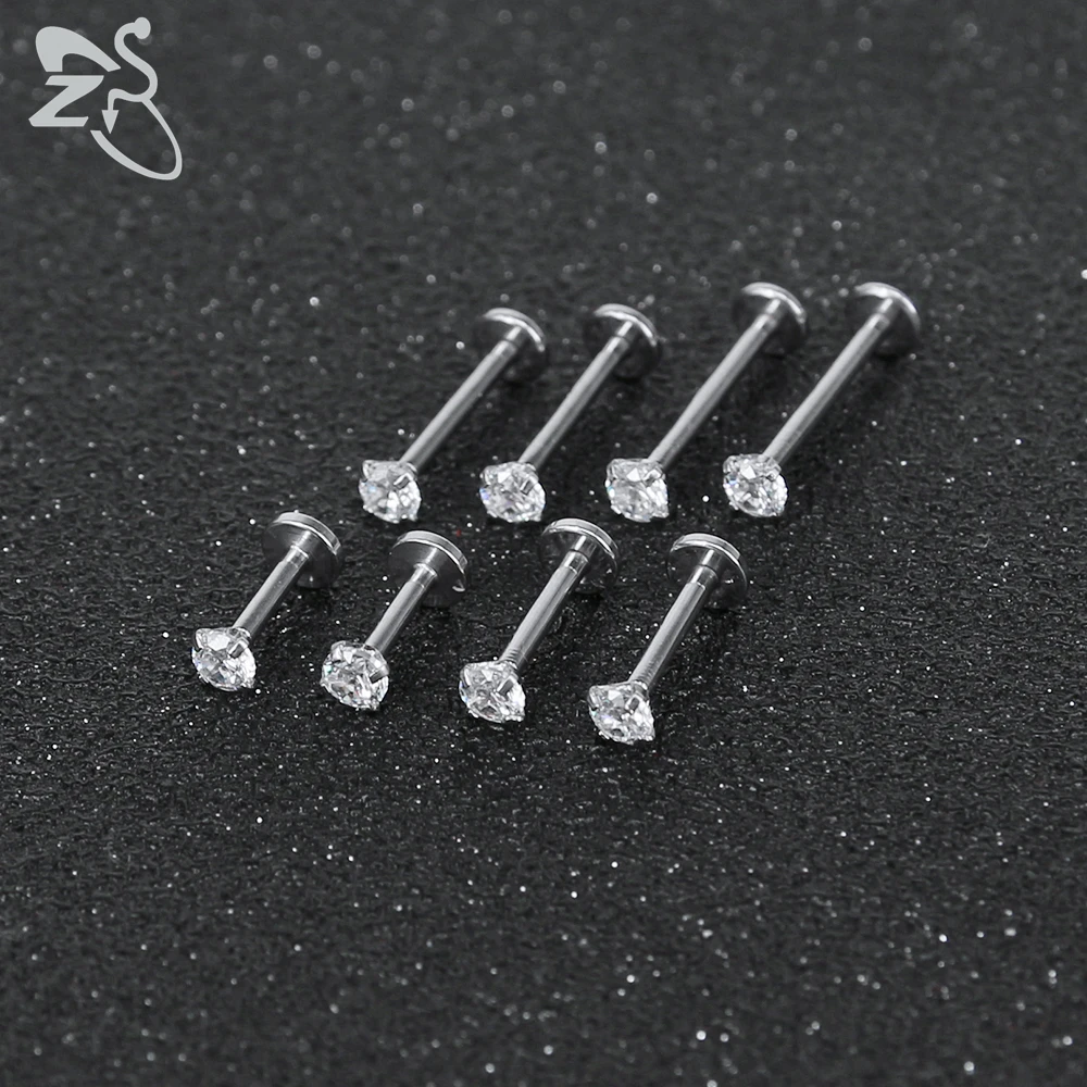 Набор для пирсинга губ ZS из нержавеющей стали комплект ювелирных изделий прокола
