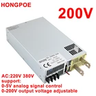 1500 Вт-8000 Вт 200 в источник питания 0-200 В постоянного тока Регулируемая мощность 0-5 в с управлением аналогового сигнала 220 В AC-DC 200 В Высокая мощность трансформатора SMPS