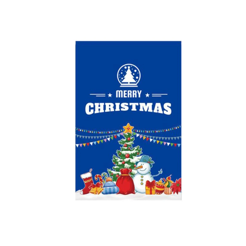 Новый большой Рождественский Санта Клаус 2020 флаг двусторонняя ткань наружное