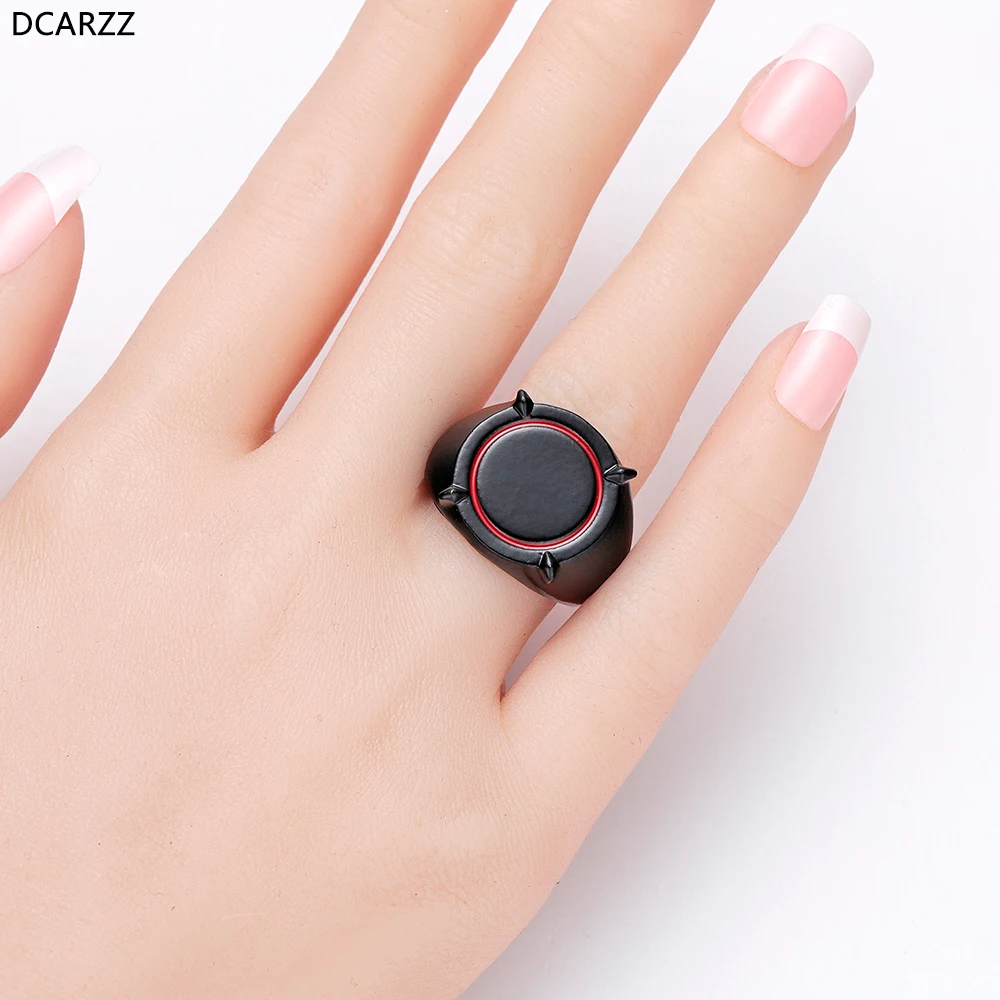 

Cat Noir Adrien Ring Women Kids Black Ring Cat Noir Fans Cosplay Anime Cartoon Jewelry Party Engagement Ring