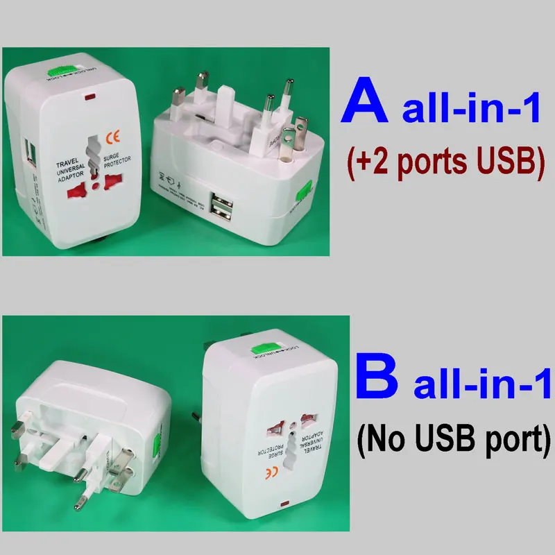 Универсальный адаптер питания Все в 1 конвертер США Китай Великобритания