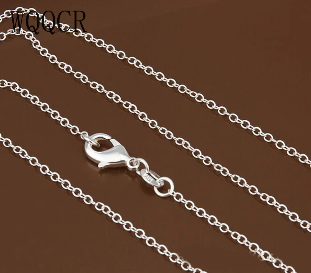 Ожерелье с покрытием из серебра 925 пробы, 1 шт., 1-30 дюймов