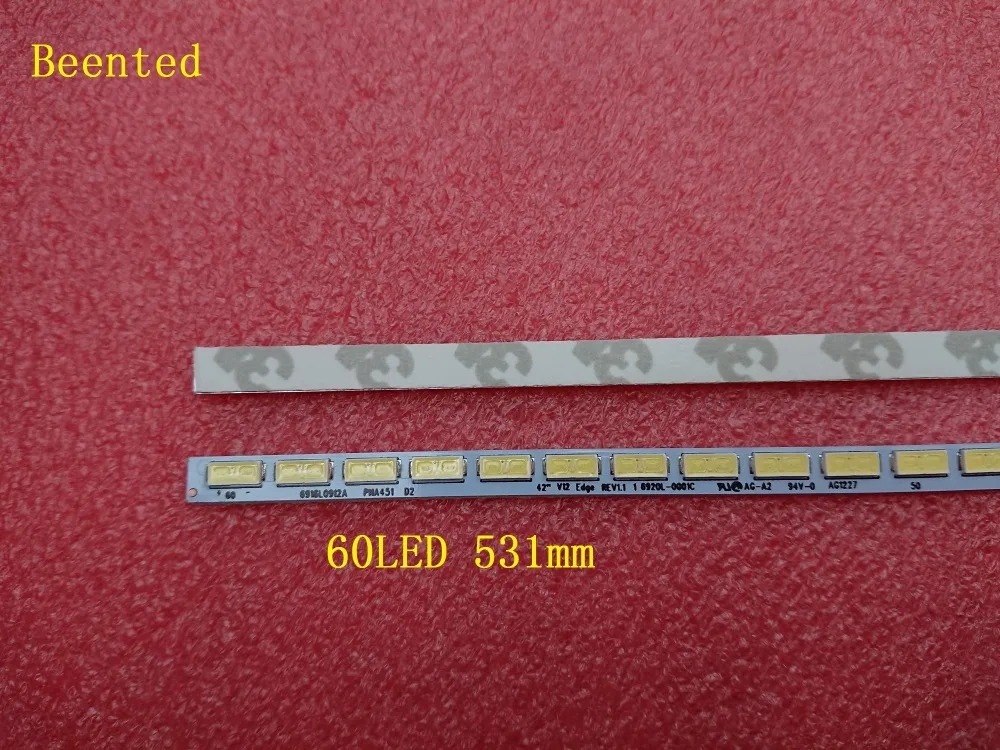 

200 PCS/lot 60LED 531mm LED backlight strip for 42inch 6922L-0016A