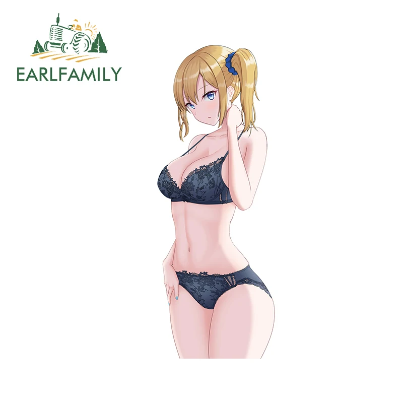 

EARLFAMILY 13cm x 4.9cm for Ai Hayasaka Kaguasama Love Is War Car Stickers Waterproof Simple Decals Scratch-Proof Car Goods