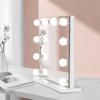 makeup mirror wall lamp strip dimmable bathroom dressing table led bulbs with switch stick on vanity light diy bedroom usb power
