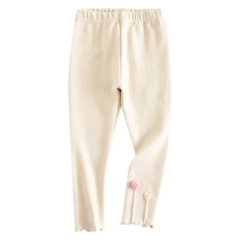 Леггинсы для девочек хлопковые штаны с мультяшным рисунком лица детская одежда