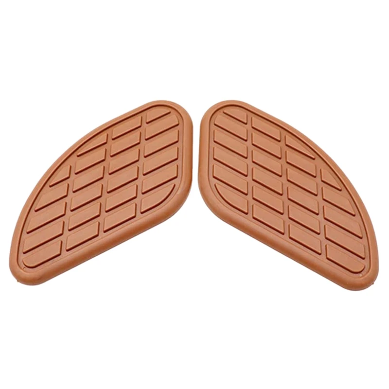 Коричневый резиновый протектор для топливного бака мотоцикла 2 шт. в стиле ретро