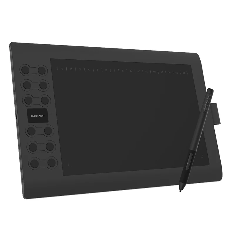 

Графический планшет GAOMON M106K PRO для рисования, 10 дюймов, 8192 уровней наклона, стилус без батареи для Windows/mac/Android OS