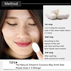 Популярные натуральные неотбеленные Шелковые Шарики из кокона, Шелковые Шарики для чистки черных точек, отшелушивающие Шелковые Шарики, инструменты для ухода за кожей лица