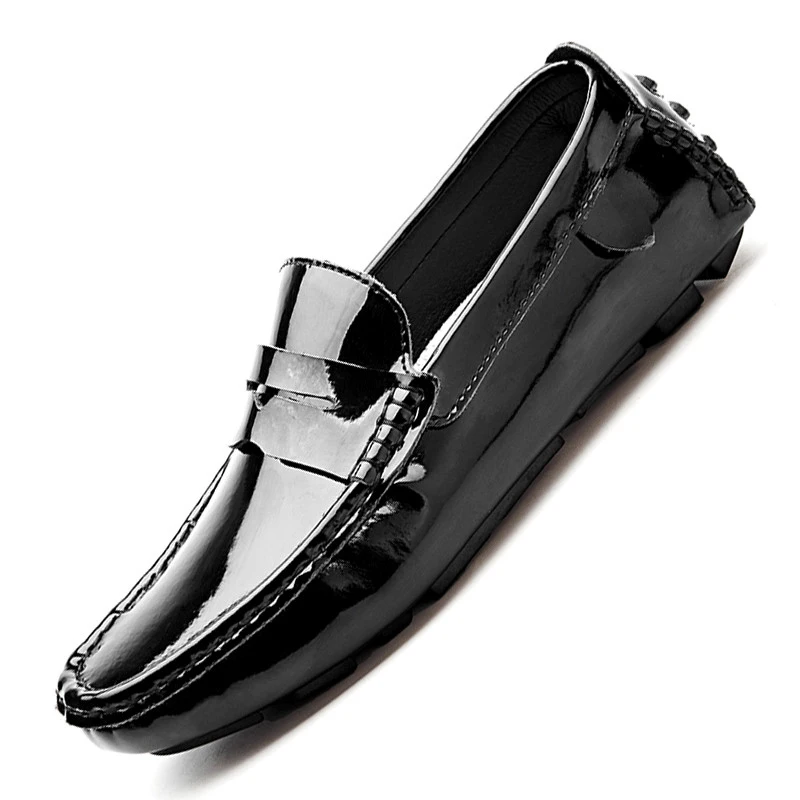 

Мужские лоферы ручной работы из натурального спилка, роскошные брендовые Мокасины, повседневная обувь без застежки, черные, 2020