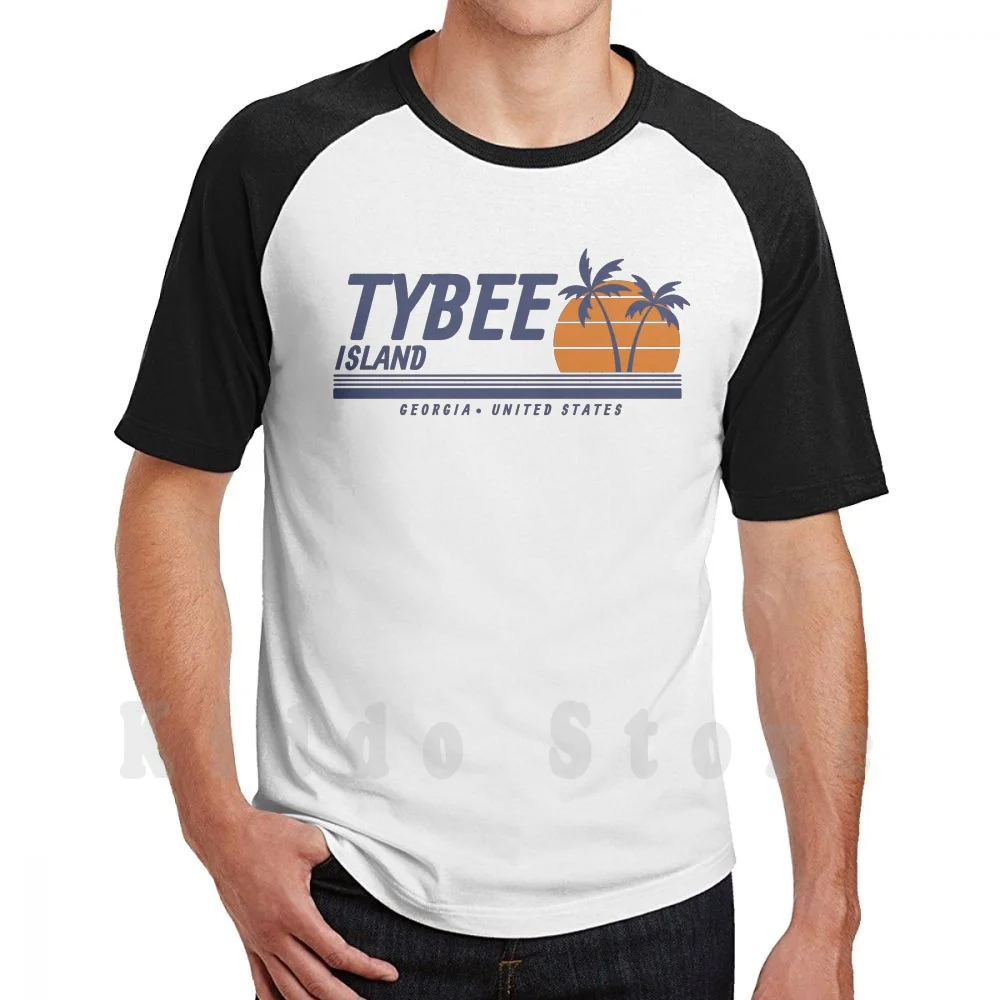 Tybee Island T Shirt Print For Men Cotton New Cool Tee Tybee Ga Georgia Usa United States America Beach Island Tropical Summer