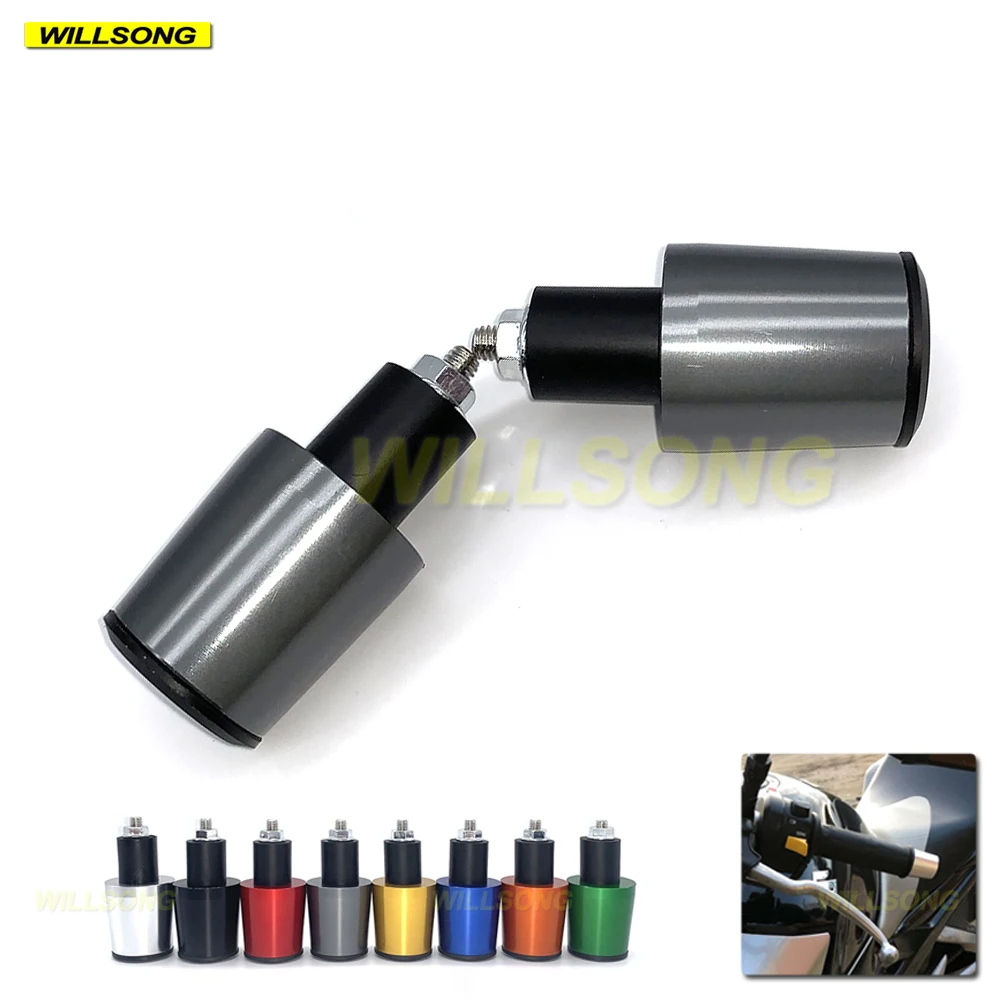 

Universal 7/8" 22mm Handlebar Hand Grip Bar End Cap Cover Slider For BMW Motorcycle Accessories CNC Aluminum